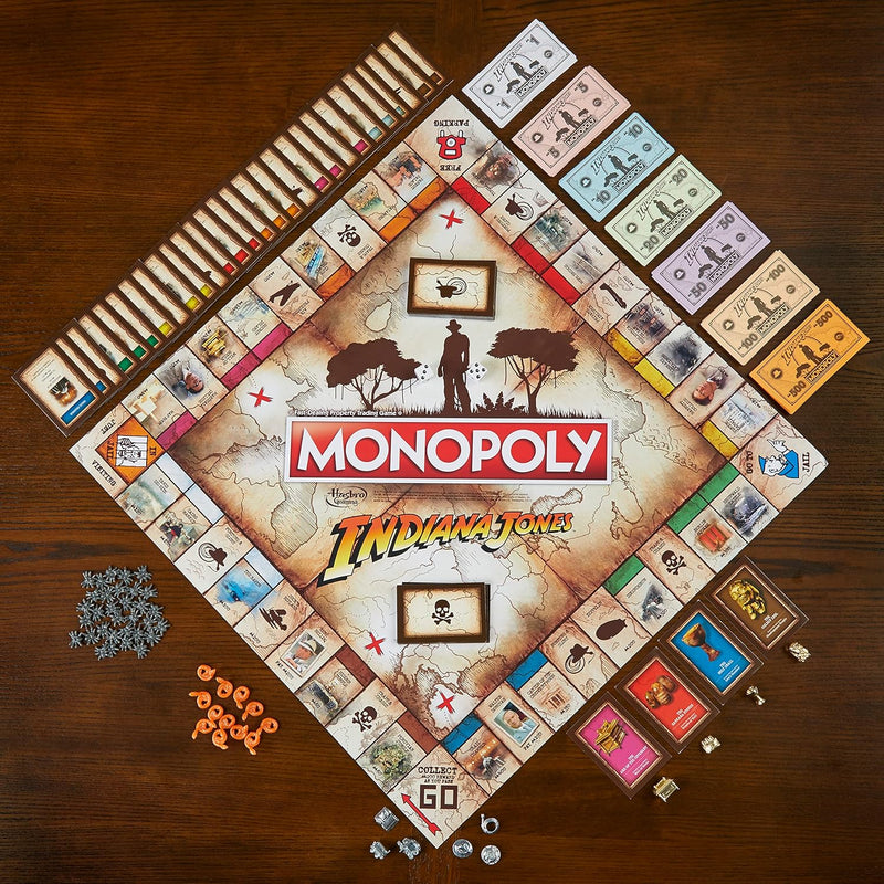 Monopoly Indiana Jones, side angle