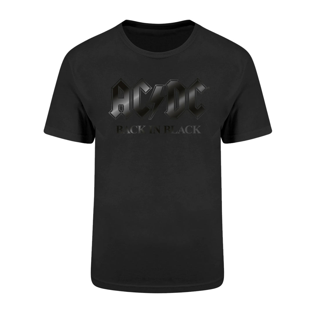 AC/DC Back In Black On Black T-Shirt