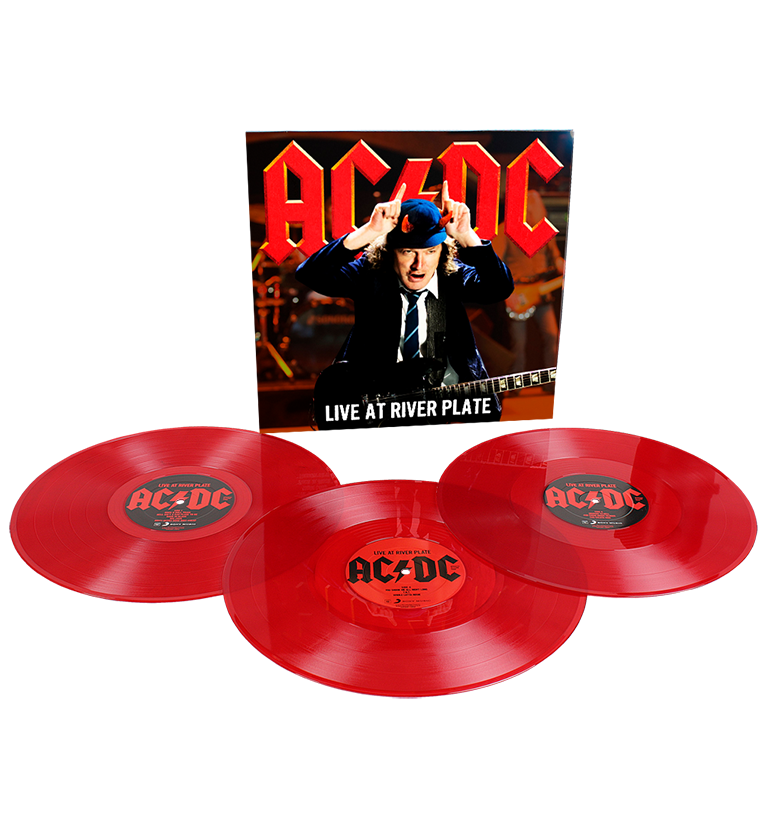 AC/DC – Live at River Plate (Triple-LP on Translucent Red Vinyl) collectible from Coda Records
