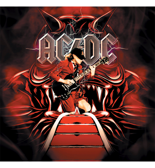 AC/DC – On a Highway to Hell: Live in Johnson City, 1988 (Limited Edition Double-LP on Red/Black Splatter Vin, alternate view