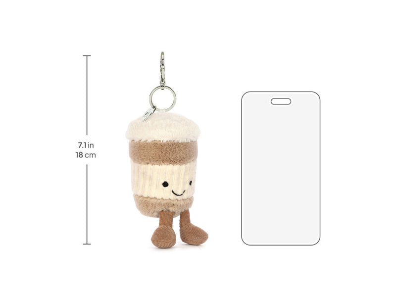 Jellycat Amuseables Coffee-to-Go Bag Charm