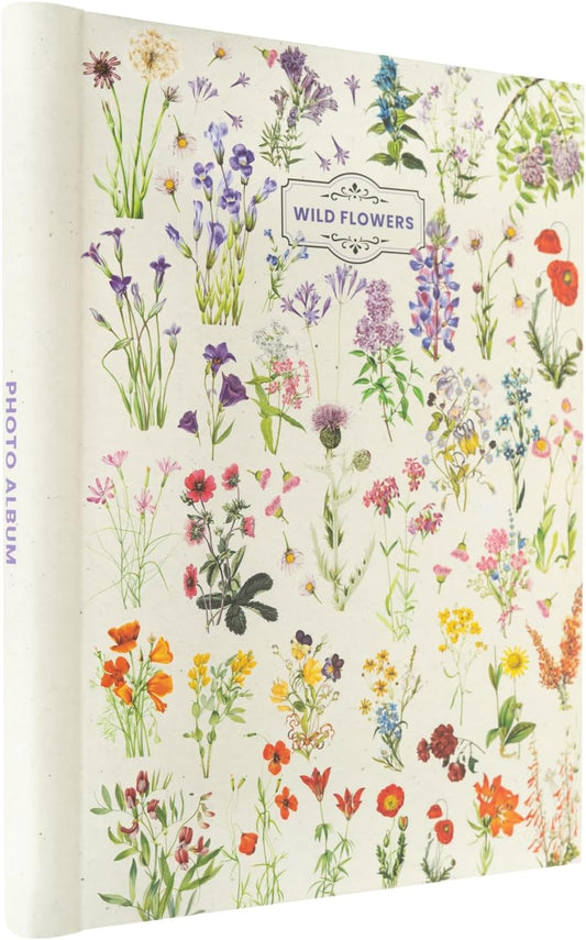 Wild Flowers Photo Album 16x16cm 24 Self-Adhesive Pages