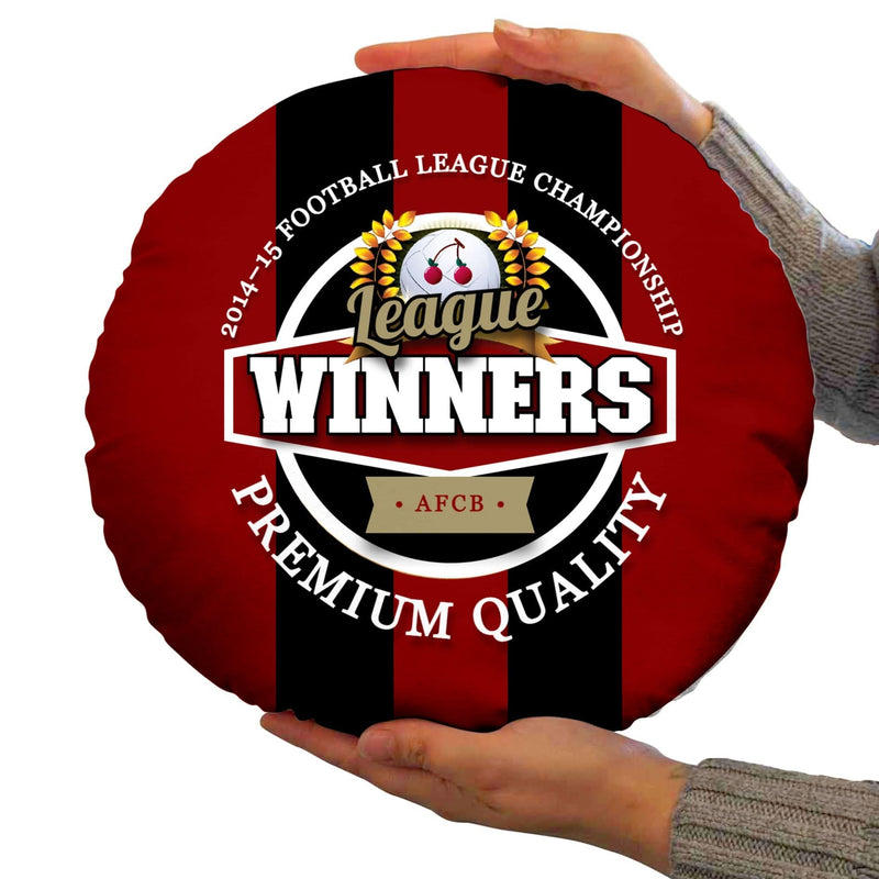 Bournemouth Champions - Football Legends - Circle Cushion 14 collectible from https://britishmade.gifts/