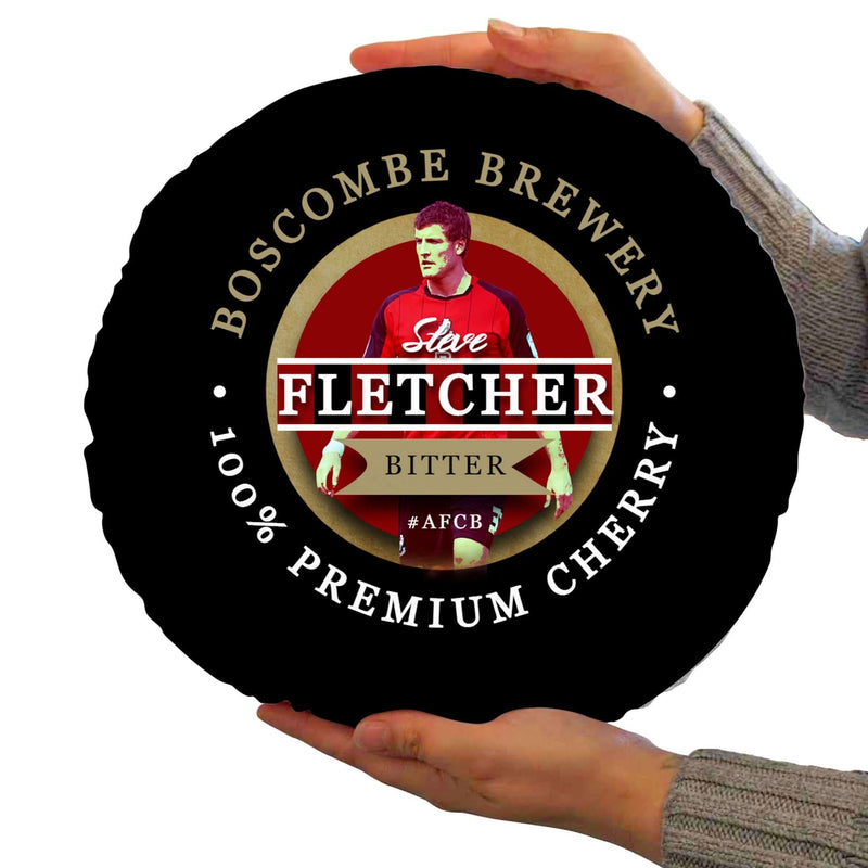 Bournemouth Steve Fletcher - Football Legends - Circle Cushion 14 collectible from https://britishmade.gifts/