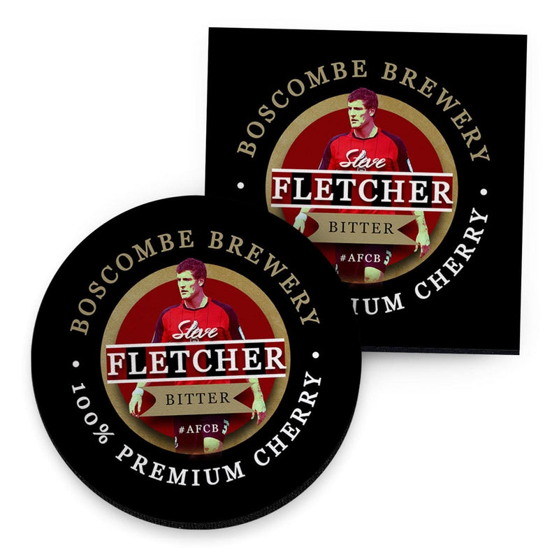 Bournemouth Steve Fletcher - Football Coaster - Square Or Circle collectible from https://britishmade.gifts/