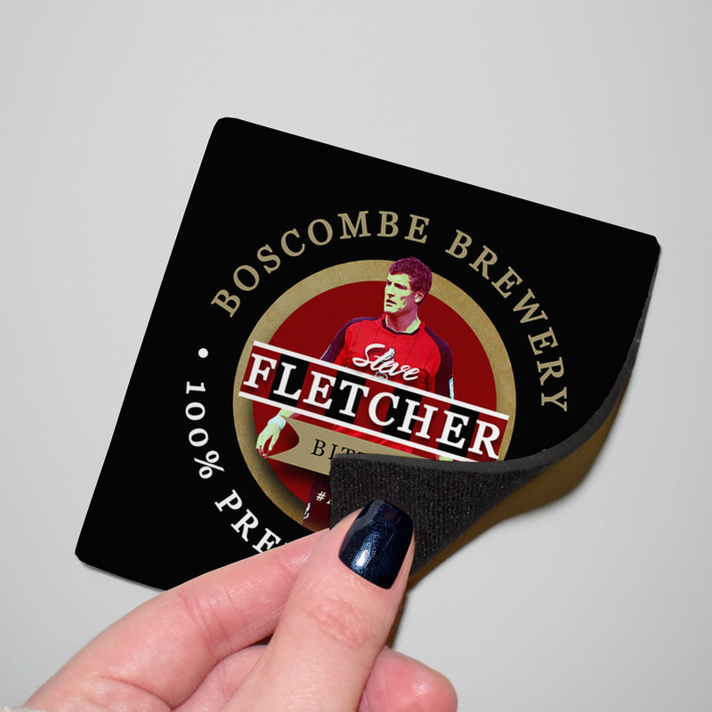 Bournemouth Steve Fletcher - Football Coaster - Square Or Circle, alternate view