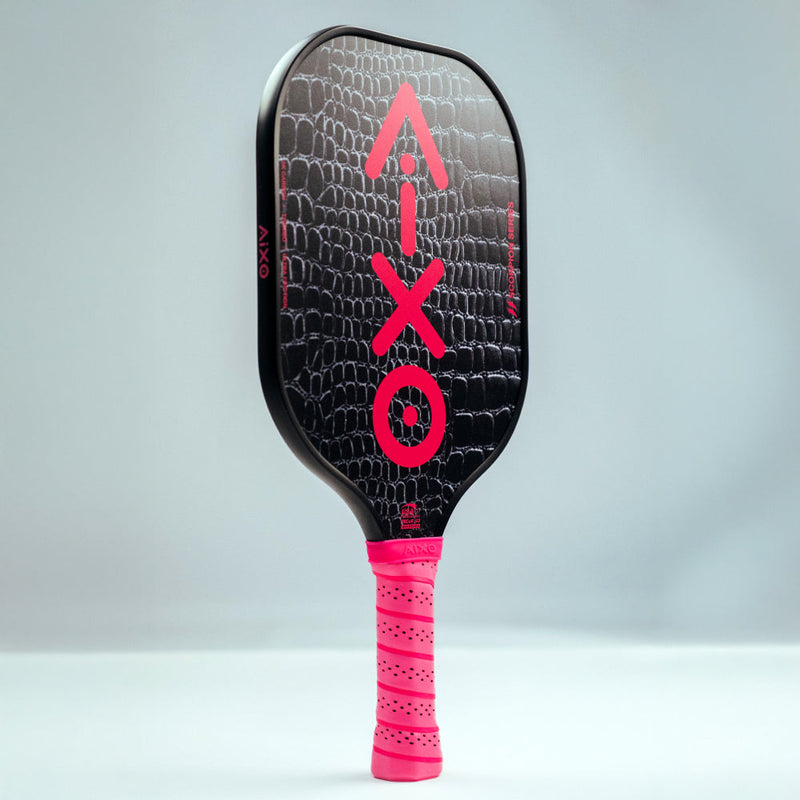 Aixo P11A Scorpion Series Glam Slam 3K Raw Carbon Pickleball Padel, side angle
