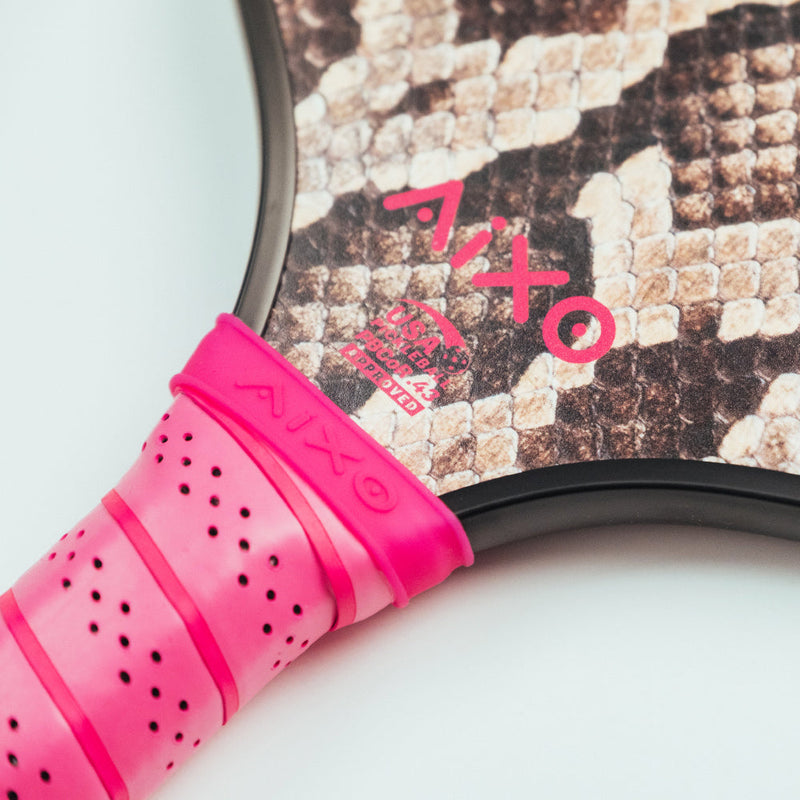 Aixo P11A Scorpion Series Glam Slam 3K Raw Carbon Pickleball Padel, rear view