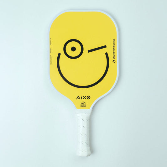 Aixo P11A Scorpion Series Mood 3K Raw Carbon Pickleball Padel collectible from Central Sports UK