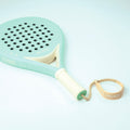 Aixo Pastel de Mint Ghost Padel Racket - Full Carbon - RL-B09, in display