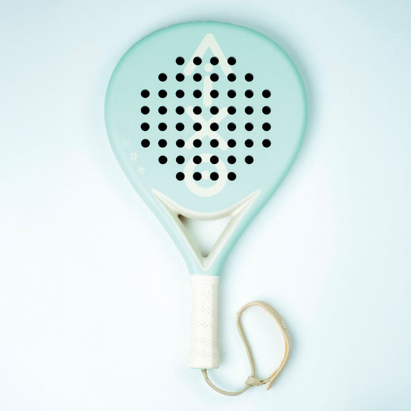 Aixo Pastel de Mint Ghost Padel Racket - Full Carbon - RL-B09 collectible from Central Sports UK