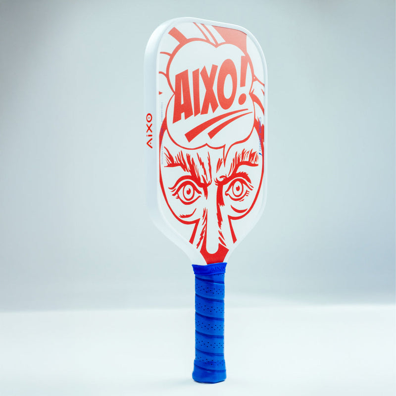 Aixo CP03 Ghost Series Popstar T700 Carbon Pickleball Padel, side angle