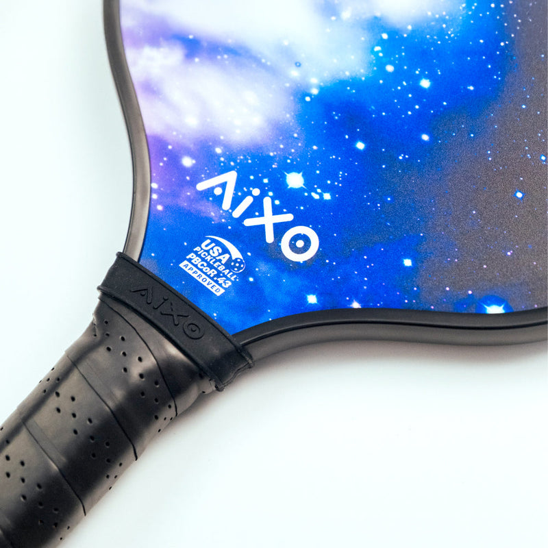 Aixo P11A Scorpion Series Spaceballs 3K Raw Carbon Pickleball Padel, side angle