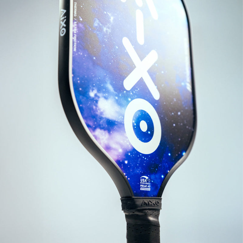 Aixo P11A Scorpion Series Spaceballs 3K Raw Carbon Pickleball Padel, packaging shot