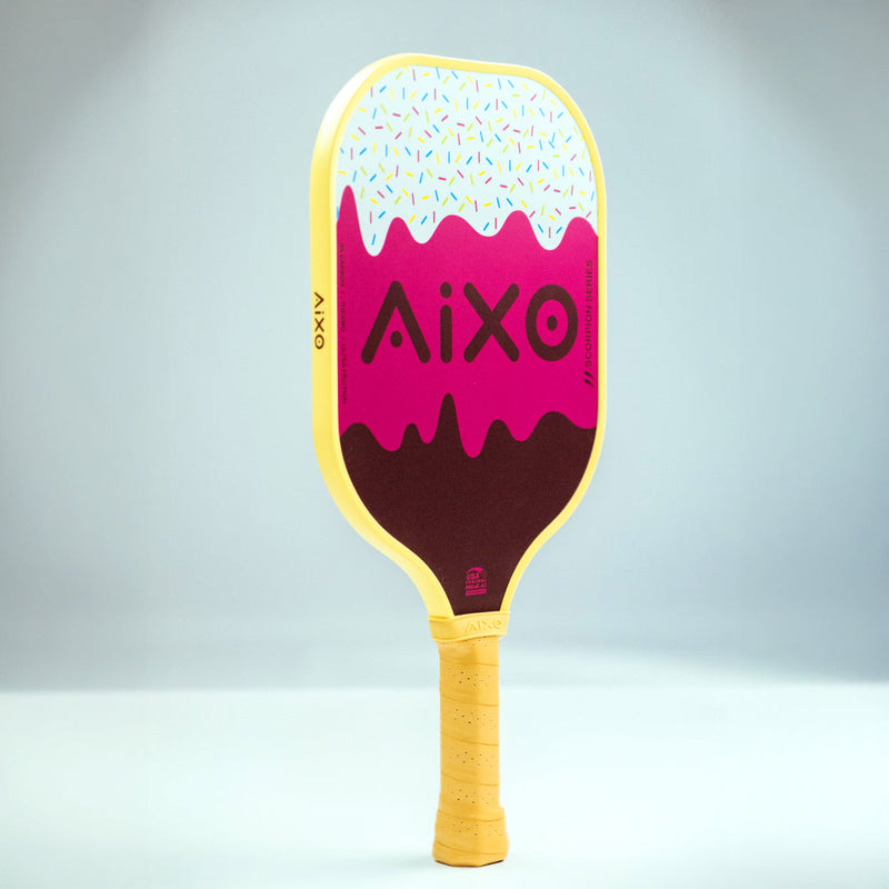 Aixo P11A Scorpion Series Lazy Sundae 3K Raw Carbon Pickleball Padel collectible from Central Sports UK
