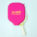 Aixo P11A Scorpion Series Supernature 3K Raw Carbon Pickleball Padel, showing reverse