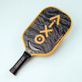 Aixo P14C Reaper Series Tiger King 18K Raw Carbon Pickleball Padel, packaging shot