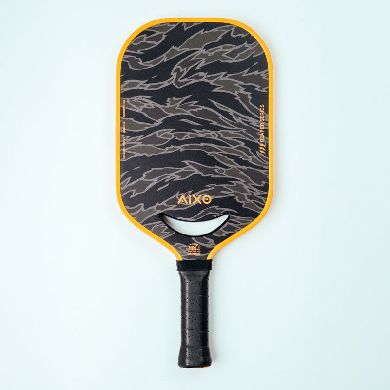 Aixo P14C Reaper Series Tiger King 18K Raw Carbon Pickleball Padel, alternate view