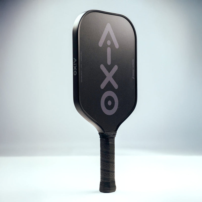 Aixo CP03 Ghost Series Ultra Noir T700 Carbon Pickleball Padel, side angle