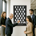 Chess Wall Game, rear view