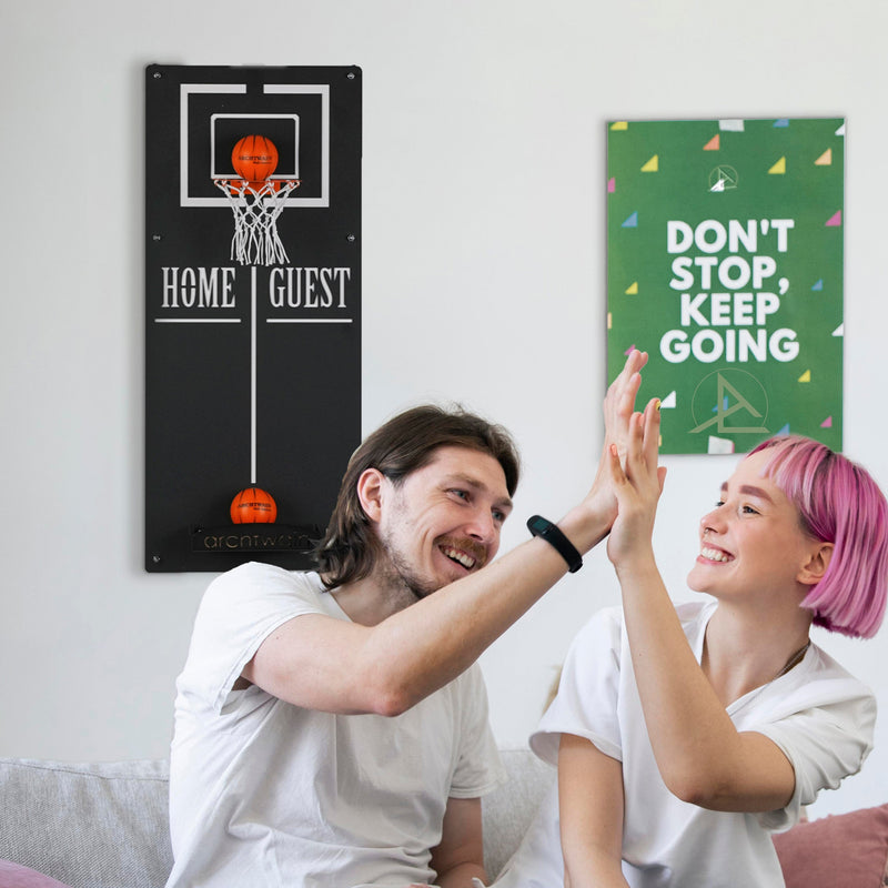 Classic Basketball Wall Game, side angle