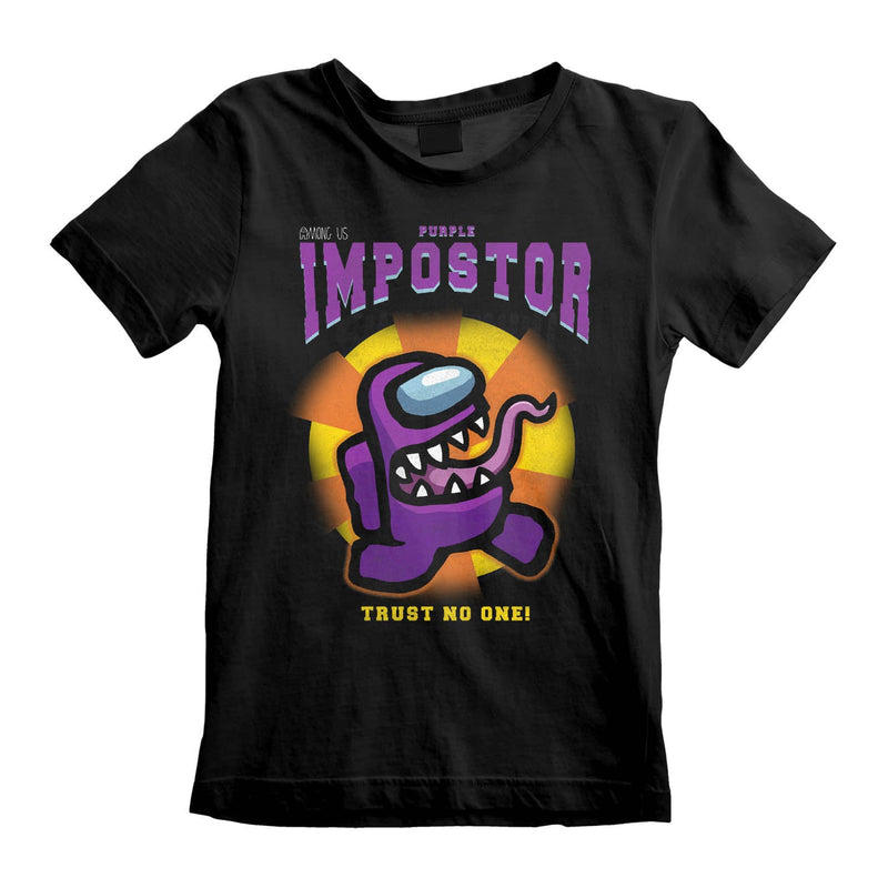 Among Us Purple Impostor Unisex Kids T-Shirt collectible from Heroes Inc Dropship