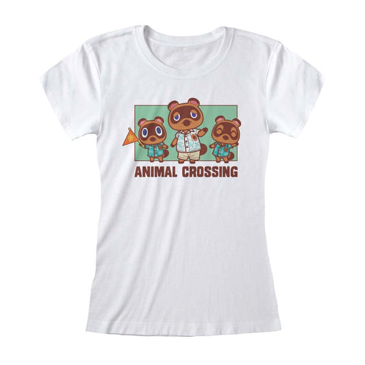 Nintendo Animal Crossing Nook Family Fitted T-Shirt collectible from Heroes Inc Dropship
