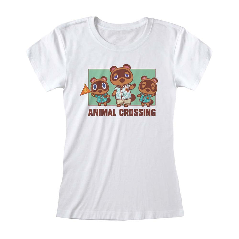 Nintendo Animal Crossing Nook Family Fitted T-Shirt collectible from Heroes Inc Dropship