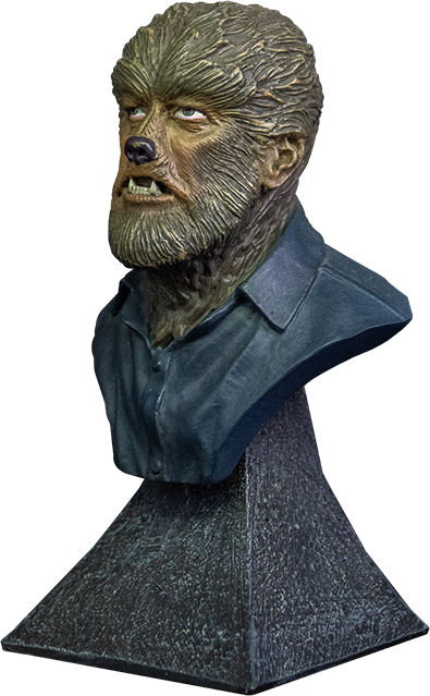 The Wolf Man Giants of Horror Mini Bust side angle