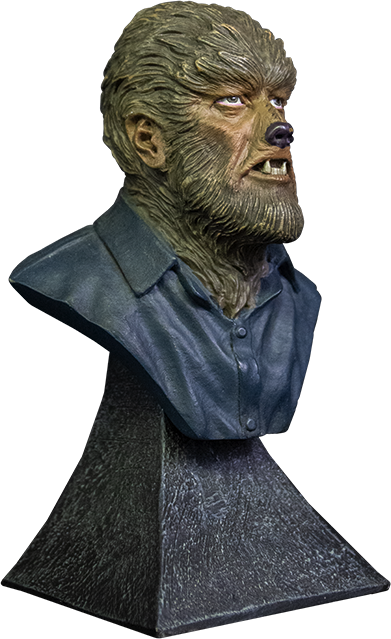 The Wolf Man Giants of Horror Mini Bust close up detail
