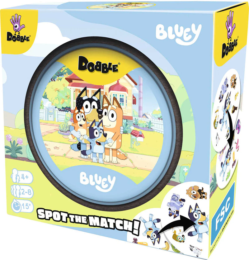 Dobble Bluey (Eco Sleeve), rear view