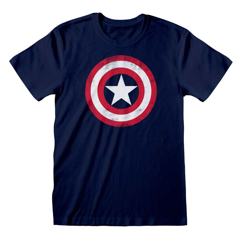 Marvel Comics Captain America Distressed Shield T-Shirt collectible from Heroes Inc Dropship