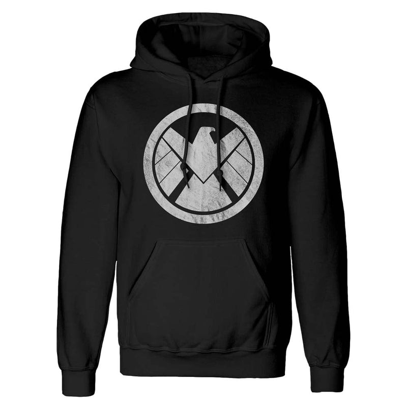 Marvel Avengers Shiled Logo Distressed Pullover Hooded Sweatshirt collectible from Heroes Inc Dropship