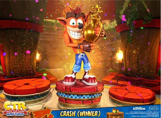 First4Figures Crash Team Racing Nitro Fueled (Crash Winner) RESIN Statue Figure - Image 2
