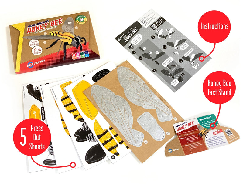 Honey Bee - build Your Own, close-up detail