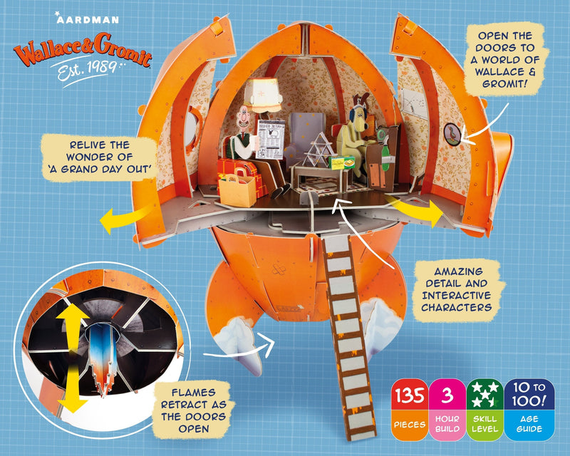 Wallace & Gromit Rocket - Build Your Own, product detail