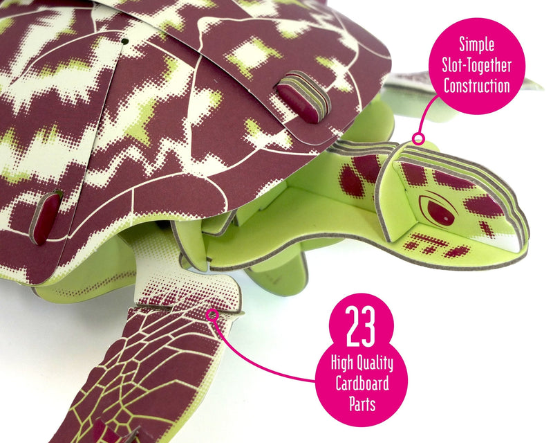 Hawksbill Turtle - Build Your Own, close-up detail