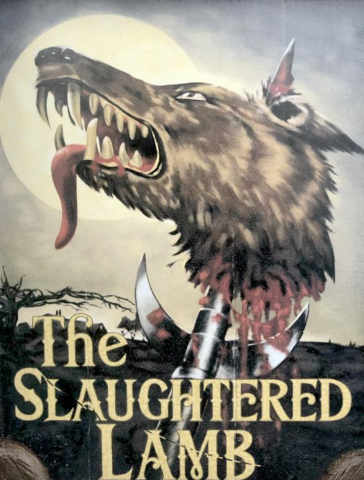 An American Werewolf In London The Slaughtered Lamb Pub Sign Scaled Prop Replica - Infinity Collectables  - #tag1#