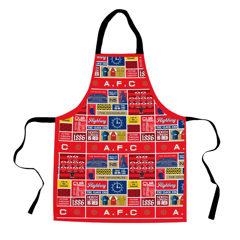 The Gooners History Montage - Retro Football Adults Apron collectible from https://britishmade.gifts/