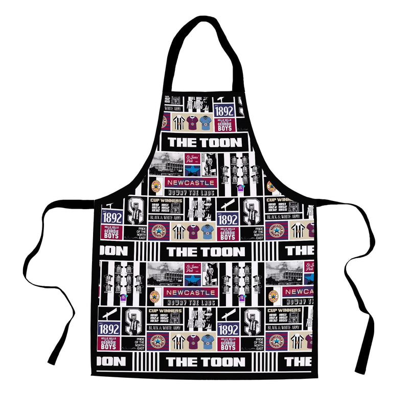 Newcastle History Montage - Retro Football Adults Apron collectible from https://britishmade.gifts/
