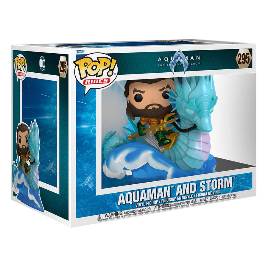 Aquaman and the Lost Kingdom POP! Rides Deluxe Vinyl Figure Aquaman & Storm 15 cm - Infinity Collectables  - #tag1#