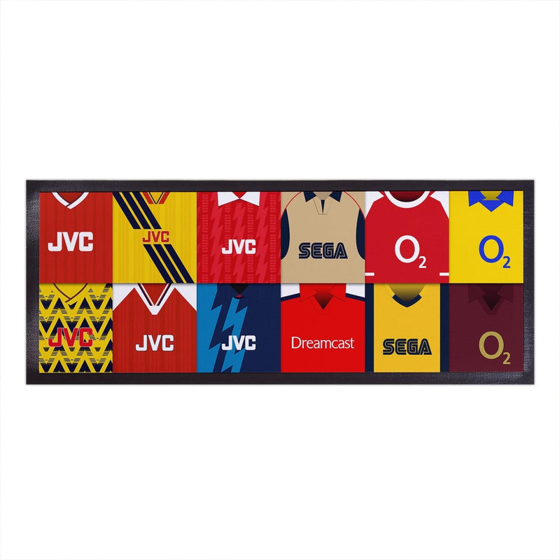The Gooners Kit Montage - Bar Runner collectible from https://britishmade.gifts/
