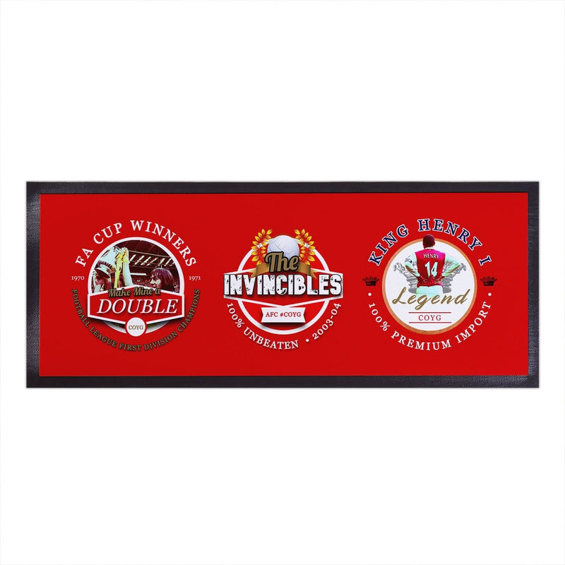 The Gooners - Football Legends - Bar Runner collectible from https://britishmade.gifts/