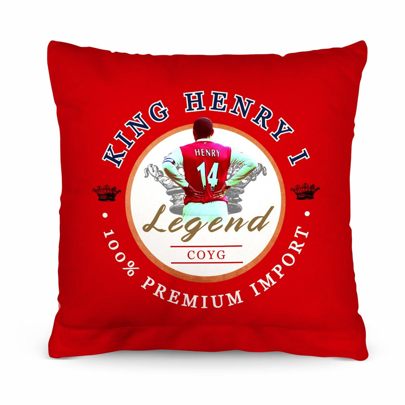 The Gooners Henry - Football Legends - Cushion 10 collectible from https://britishmade.gifts/