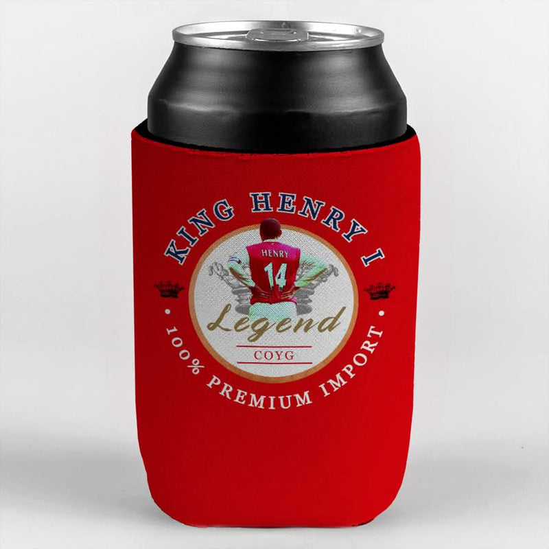 The Gooners Henry - Football Legends - Can Cooler collectible from https://britishmade.gifts/