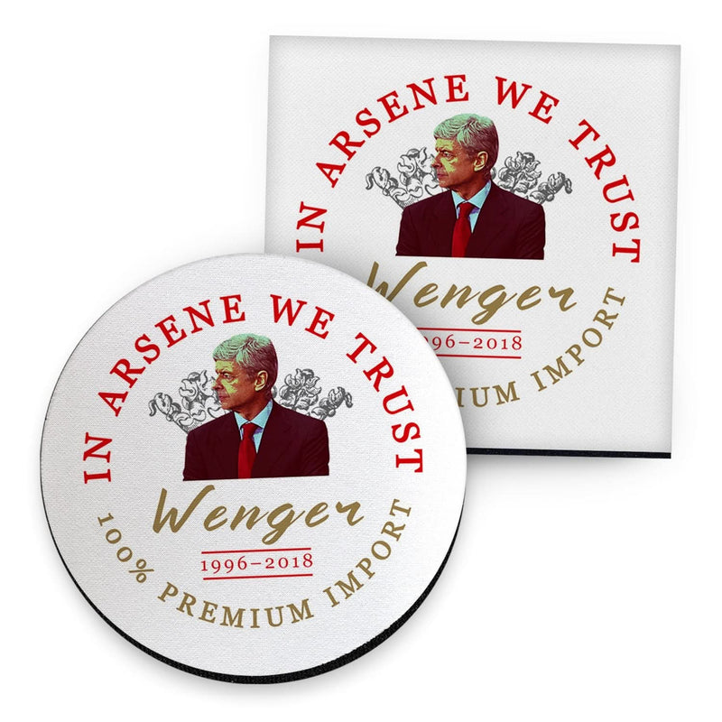 The Gooners Wenger - Football Coaster - Square Or Circle collectible from https://britishmade.gifts/