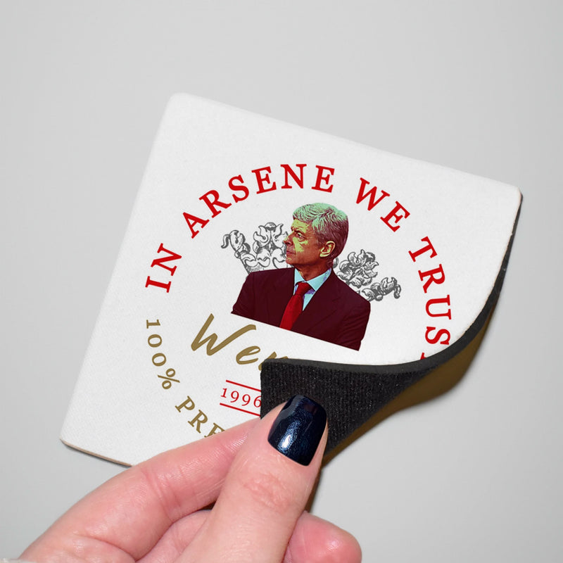 The Gooners Wenger - Football Coaster - Square Or Circle, alternate view