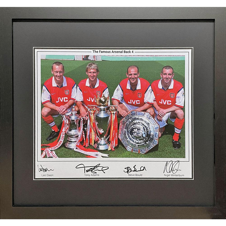 Arsenal FC Famous Back 4 Signed Framed Print - Infinity Collectables  - #tag1#