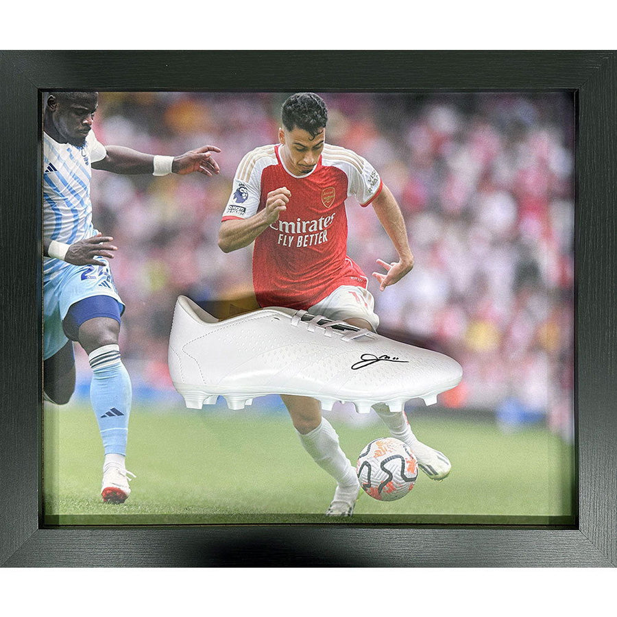 Arsenal FC Gabriel Martinelli Signed Boot (Framed) - Infinity Collectables  - #tag1#