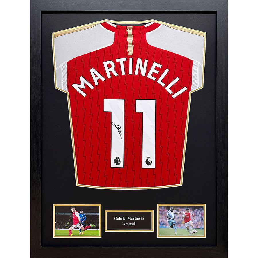 Arsenal FC Gabriel Martinelli Signed Shirt (Framed) - Infinity Collectables  - #tag1#